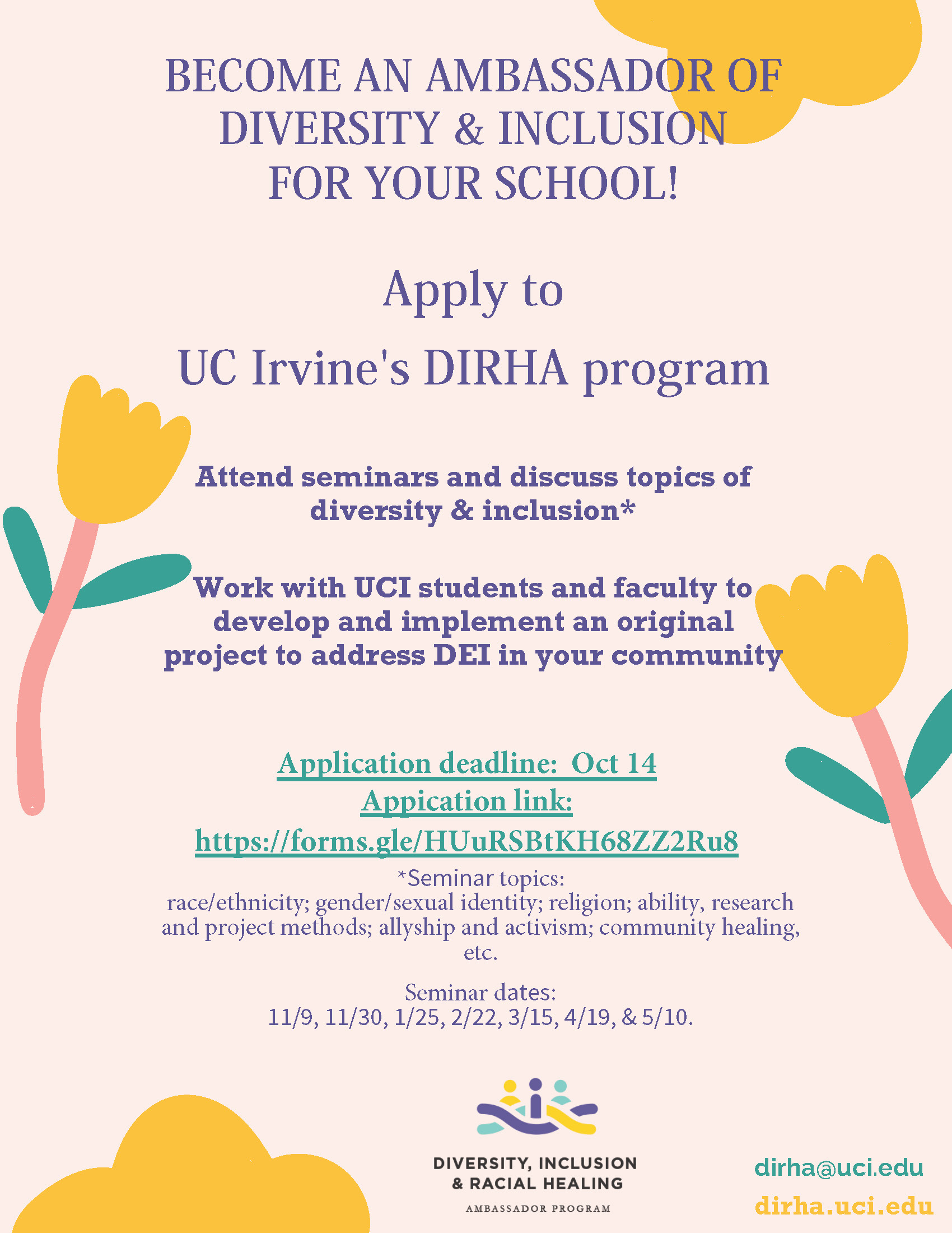 high school students flyer